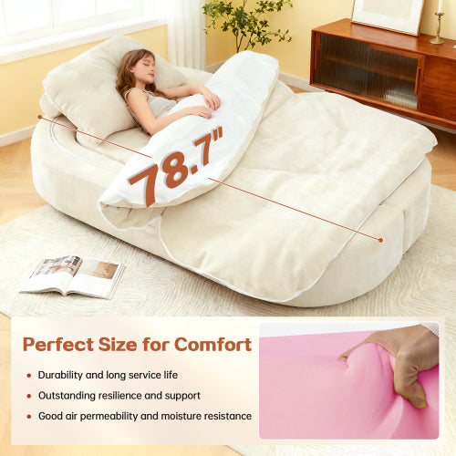 Boneless Couch | Compressed Sofa 79" | Capsule836 - Vacuum Packed - Assembly Free
