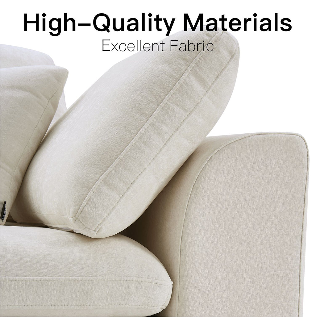 Boneless Couch | Compressed Sofa 110" | Cloud485 - Vacuum Packed - Assembly Free