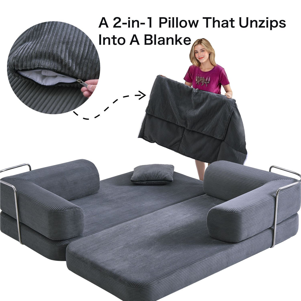 Boneless Couch | Compressed Sofa 76" | Nest490 - Vacuum Packed - Assembly Free