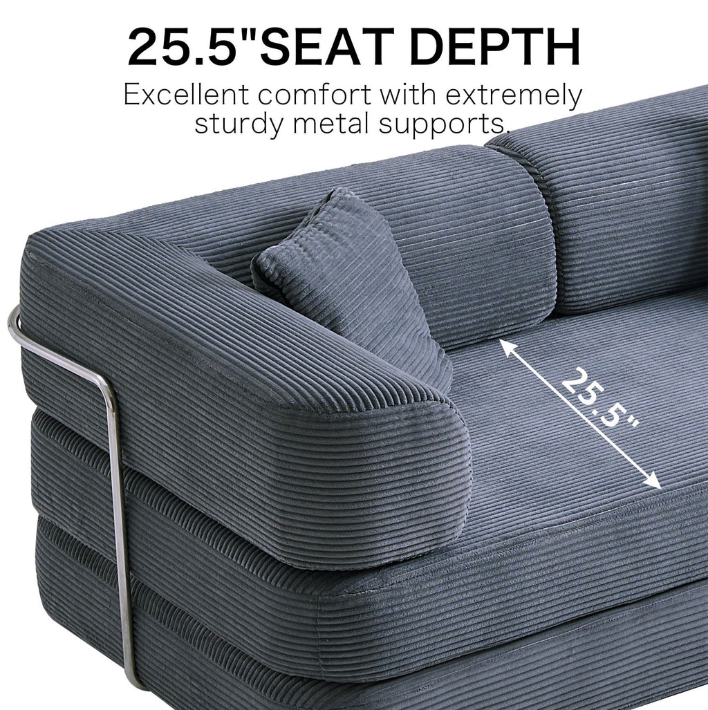 Boneless Couch | Compressed Sofa 76" | Nest490 - Vacuum Packed - Assembly Free