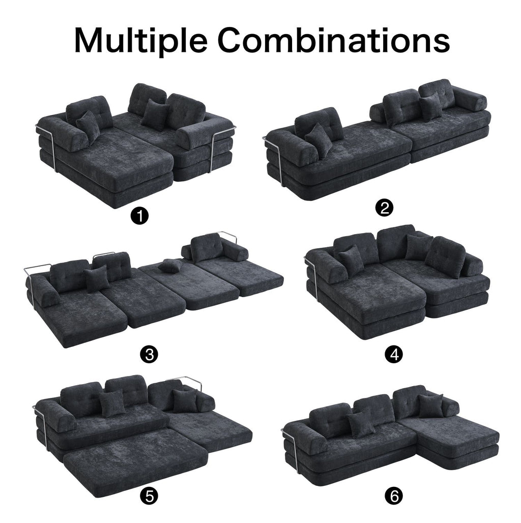 Boneless Couch | Compressed Sofa 104" | Haven480 - Vacuum Packed - Assembly Free