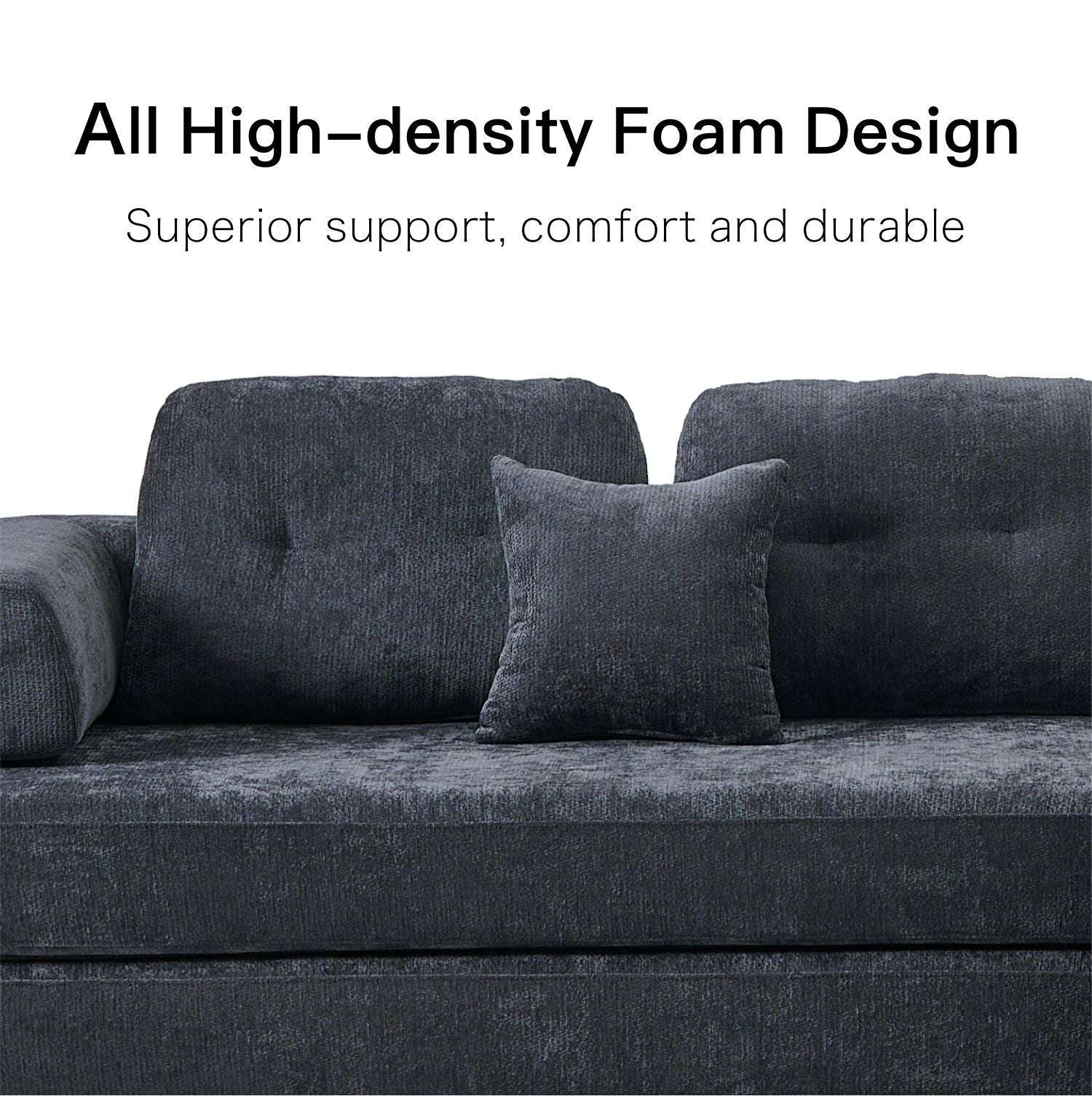 Boneless Couch | Compressed Sofa 104" | Haven480 - Vacuum Packed - Assembly Free