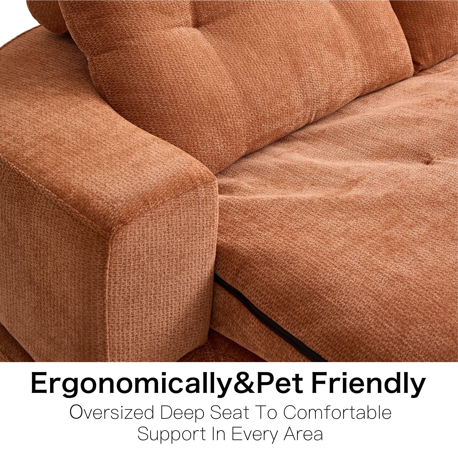 Boneless Couch | Compressed Sofa 79" | Capsule836 - Vacuum Packed - Assembly Free