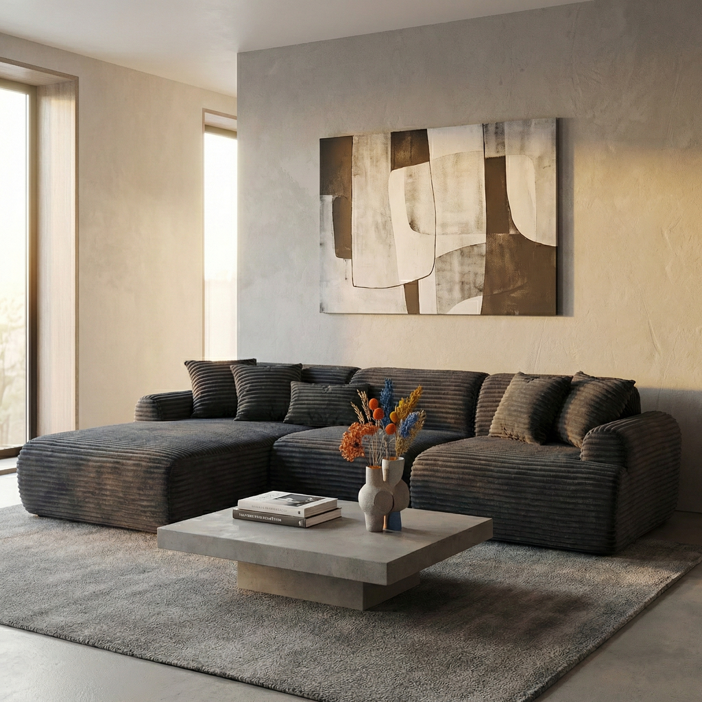 Boneless Couch | Compressed Sofa 105" | Gather983 - Vacuum Packed - Assembly Free