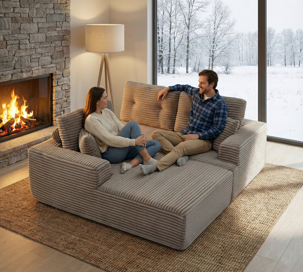 Boneless Couch | Compressed Sofa 107" | Cuddle711 - Vacuum Packed - Assembly Free