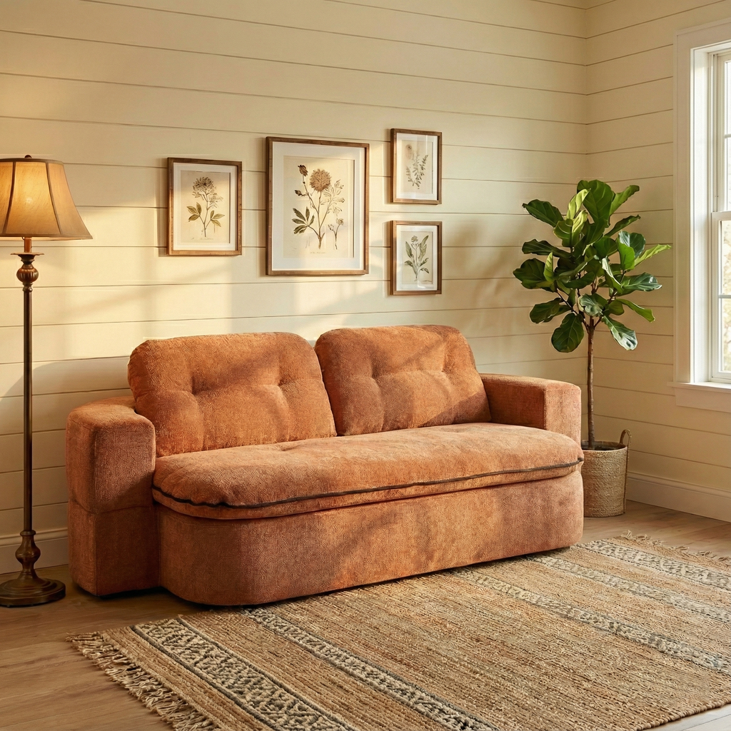 Boneless Couch | Compressed Sofa 79" | Capsule836 - Vacuum Packed - Assembly Free