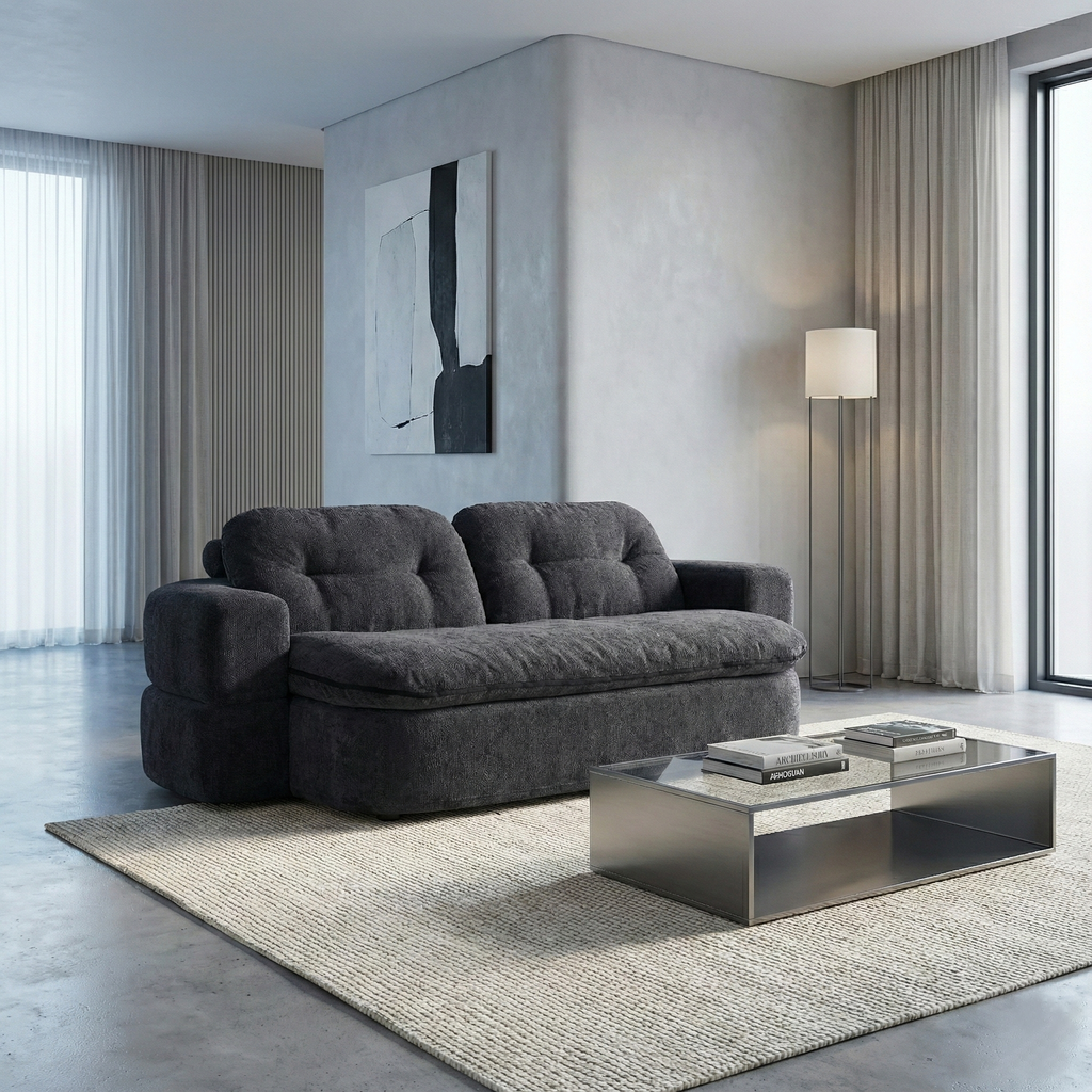 Boneless Couch | Compressed Sofa 79" | Capsule836 - Vacuum Packed - Assembly Free