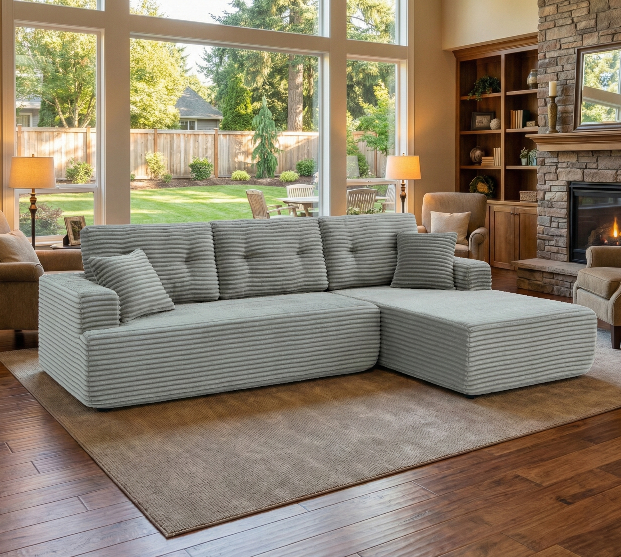 Boneless Couch | Compressed Sofa 107" | Cuddle711 - Vacuum Packed - Assembly Free