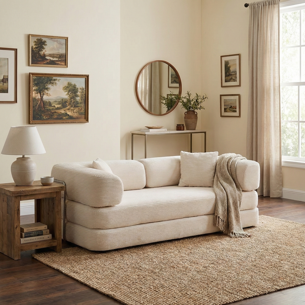 Boneless Couch | Compressed Sofa 76" | Nest490 - Vacuum Packed - Assembly Free