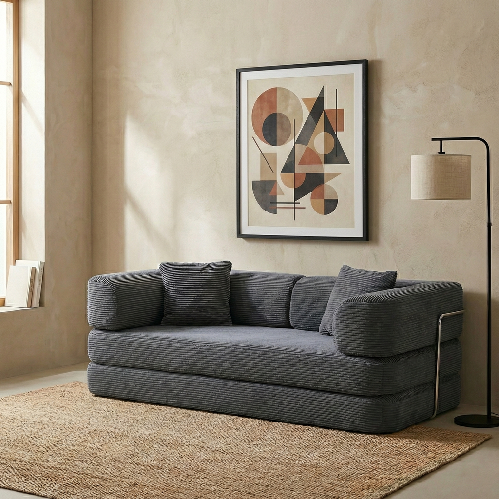 Boneless Couch | Compressed Sofa 76" | Nest490 - Vacuum Packed - Assembly Free