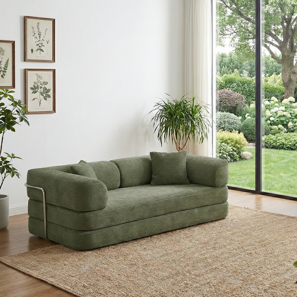 Boneless Couch | Compressed Sofa 76" | Nest490 - Vacuum Packed - Assembly Free